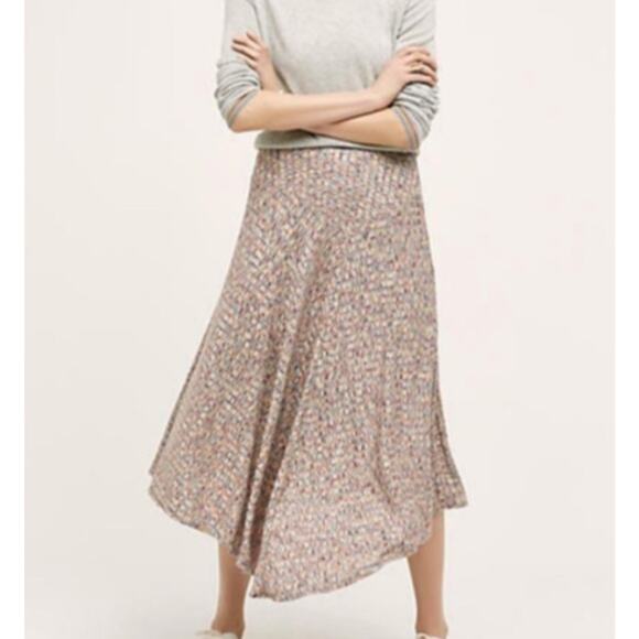 Anthropologie Dresses & Skirts - Anthropologie Vanessa Virginia Midi Skirt Size M Kearney Knit Asymmetrical